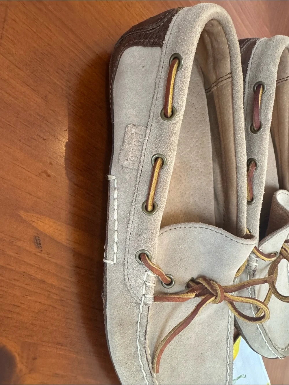 Polo Ralph Lauren beige suede